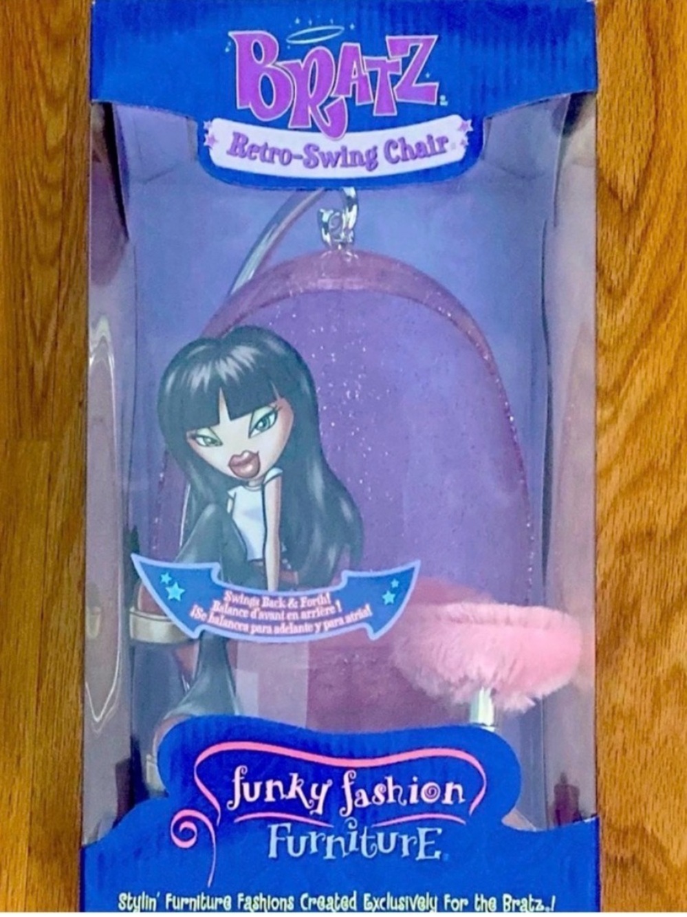 Bratz Funky Fashion Furniture Retro Swing Chair NIB MGA Doll Furniture Pink - Picture 2 of 8
